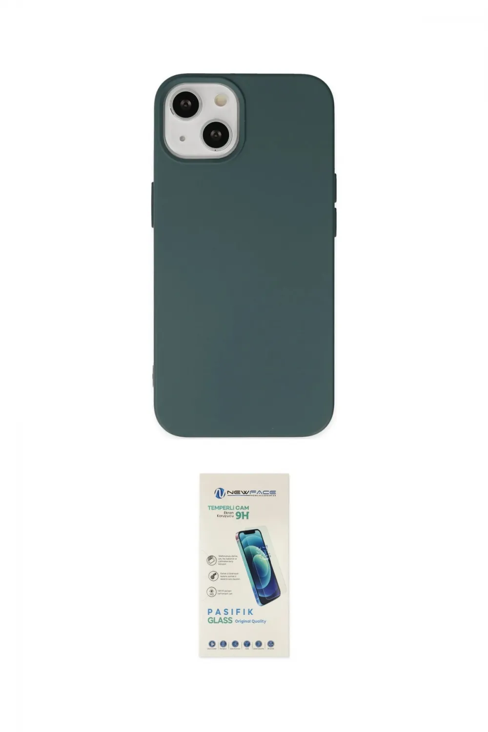 ieg™ iPhone 14 Kılıf Ahenk Serisi - Şeffaf Pasifik Cam Ekran Koruyucu