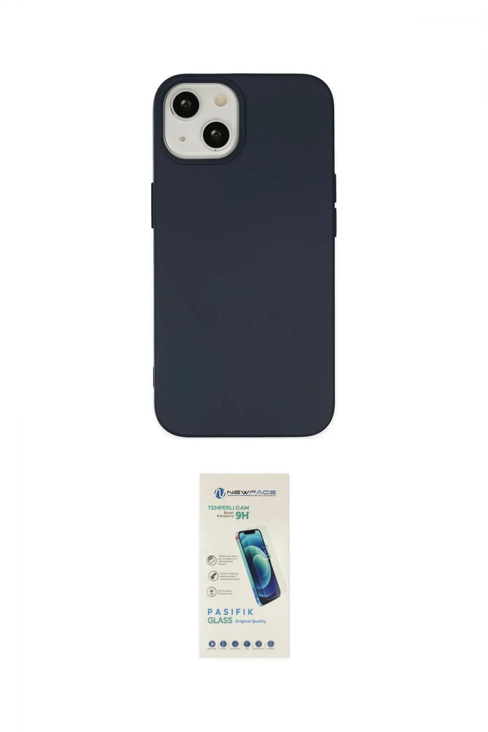 ieg™ iPhone 14 Kılıf Ahenk Serisi - Şeffaf Pasifik Cam Ekran Koruyucu