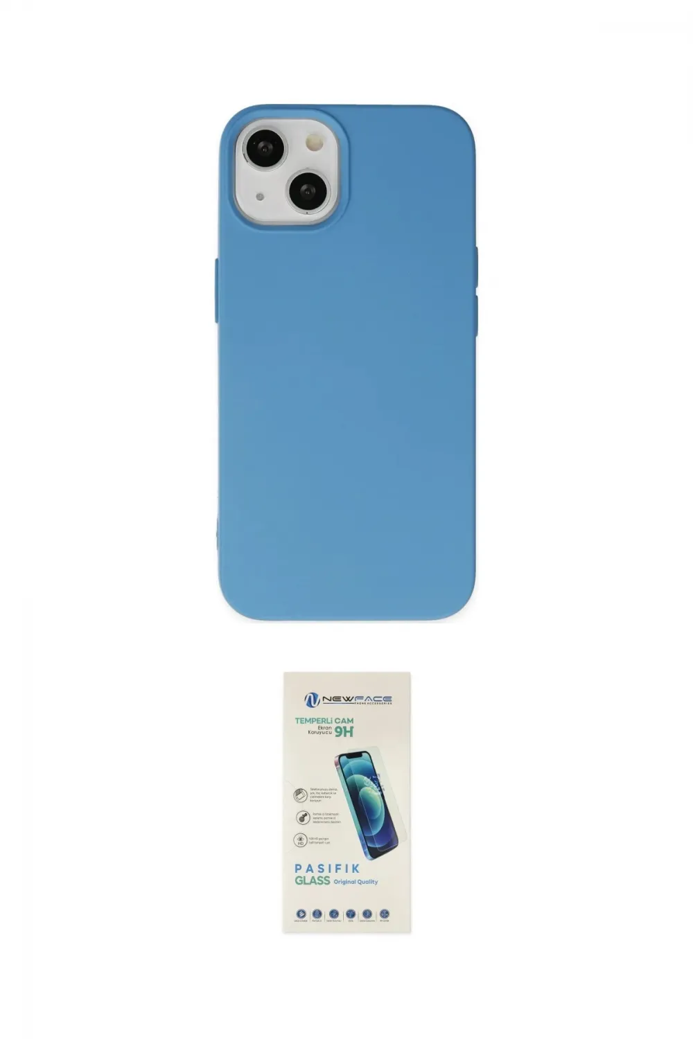 ieg™ iPhone 14 Kılıf Ahenk Serisi - Şeffaf Pasifik Cam Ekran Koruyucu