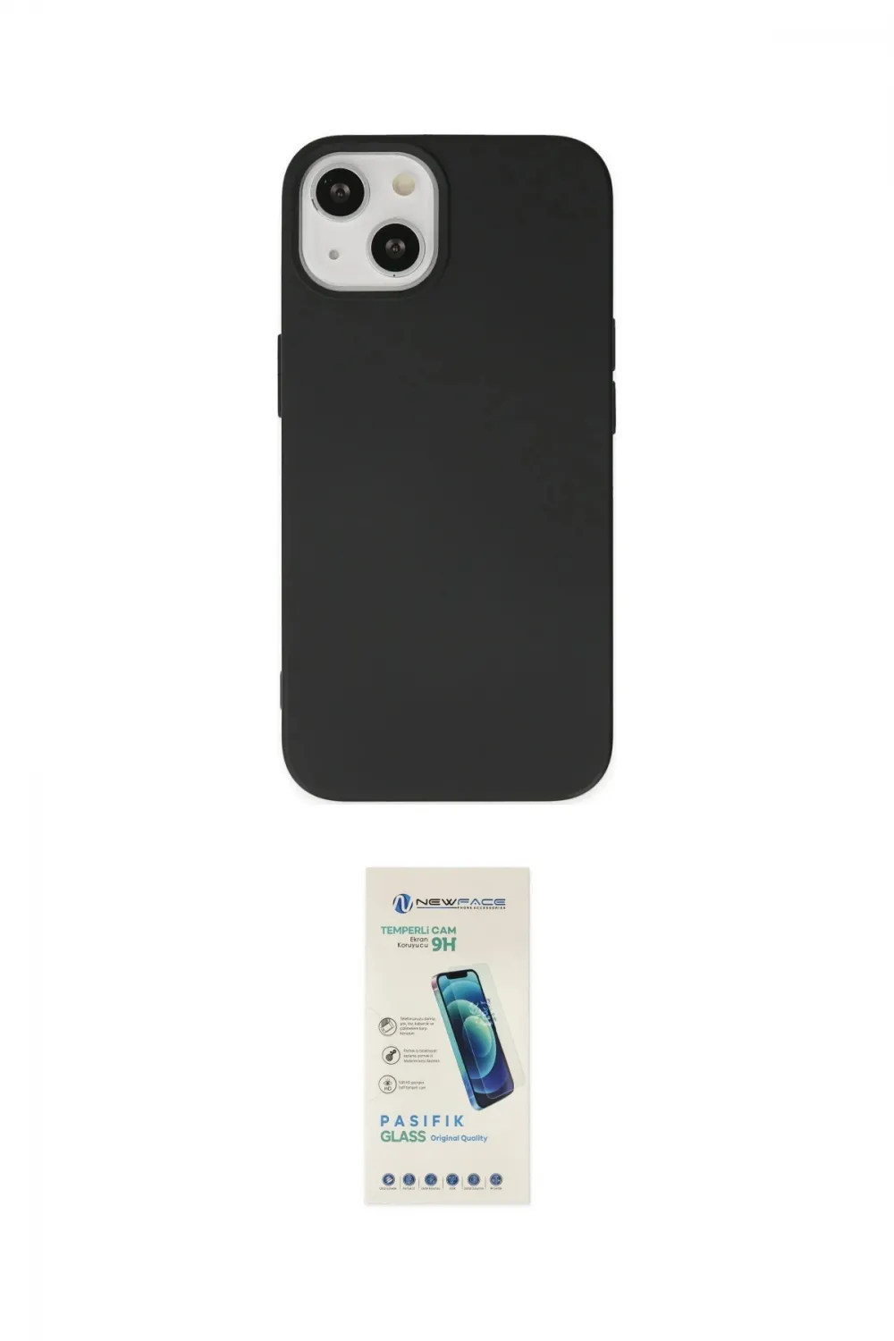 ieg™ iPhone 14 Kılıf Ahenk Serisi - Şeffaf Pasifik Cam Ekran Koruyucu