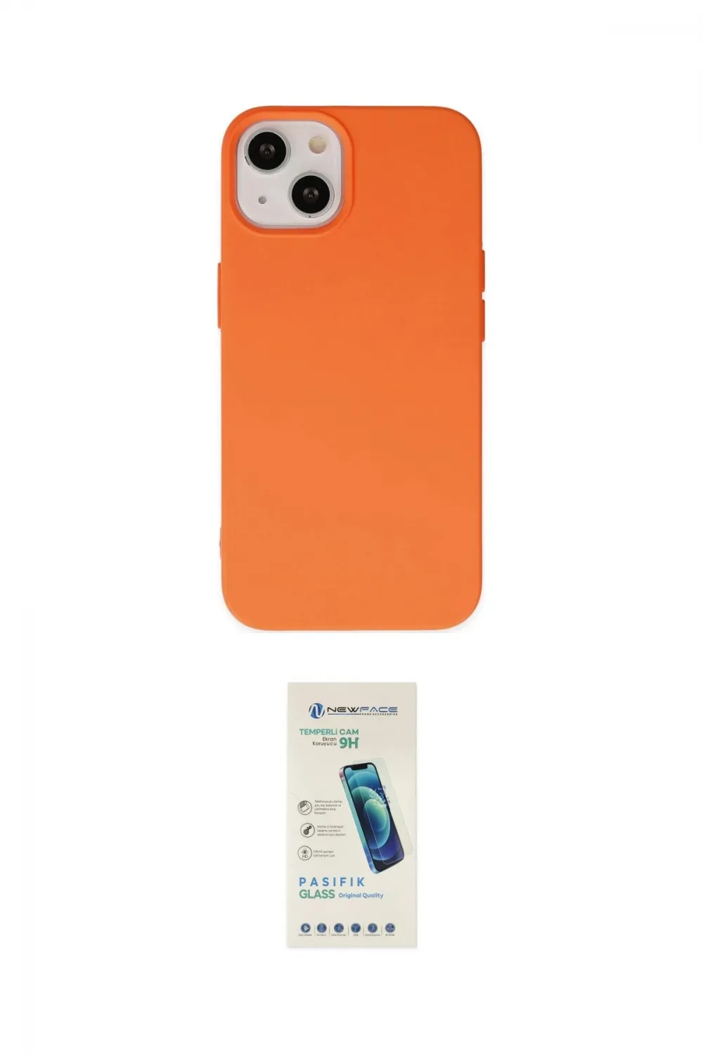 ieg™ iPhone 14 Kılıf Ahenk Serisi - Şeffaf Pasifik Cam Ekran Koruyucu