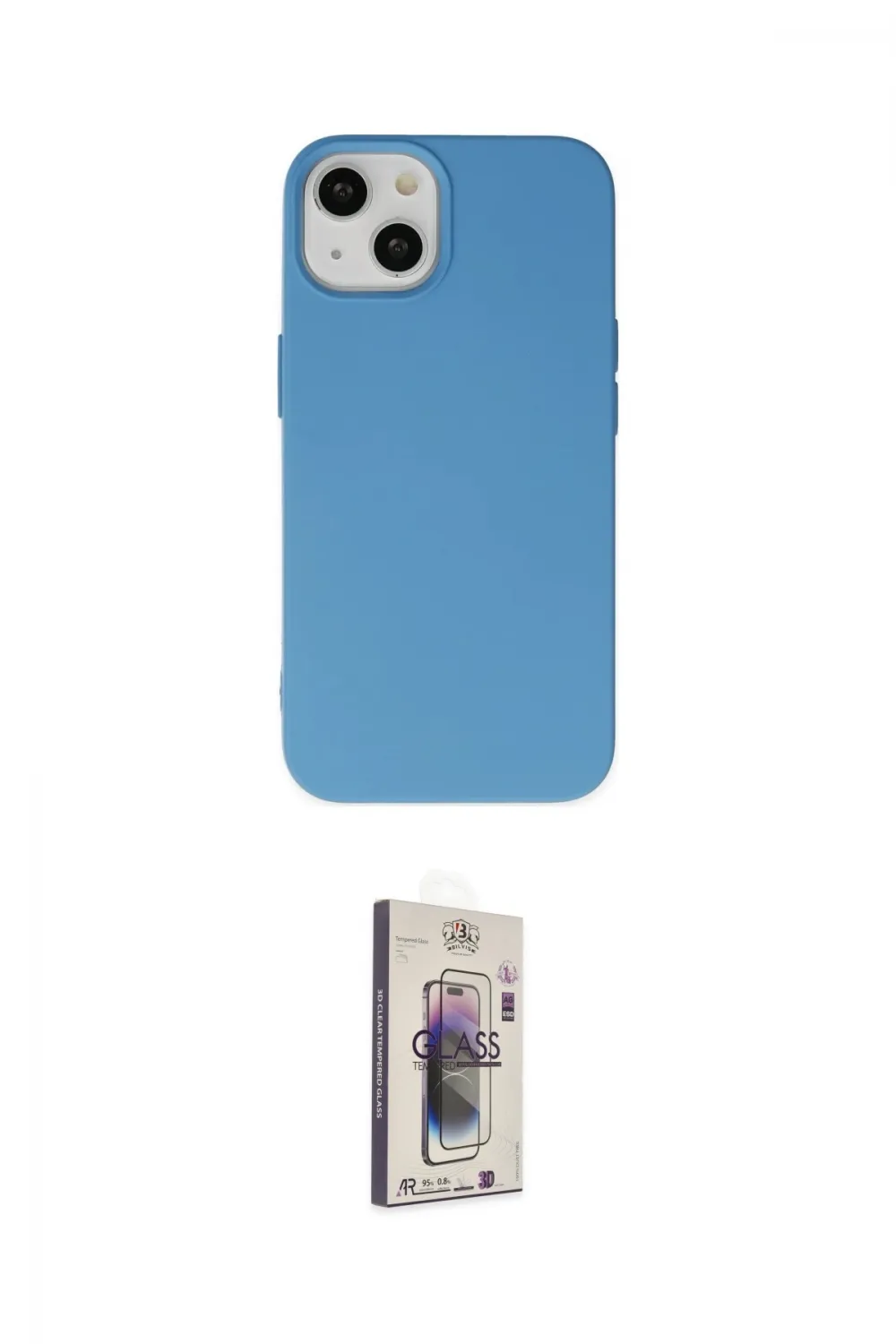 ieg™ iPhone 14 Kılıf Ahenk Serisi - Siyah Bilvis 3D Cam Ekran Koruyucu
