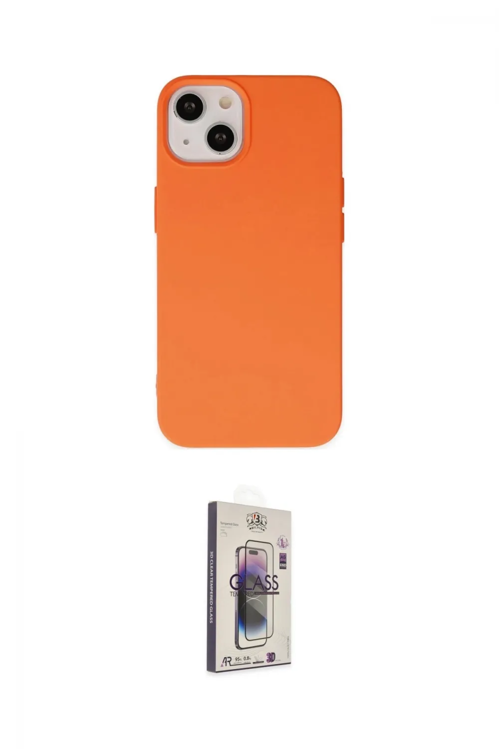 ieg™ iPhone 14 Kılıf Ahenk Serisi - Siyah Bilvis 3D Cam Ekran Koruyucu