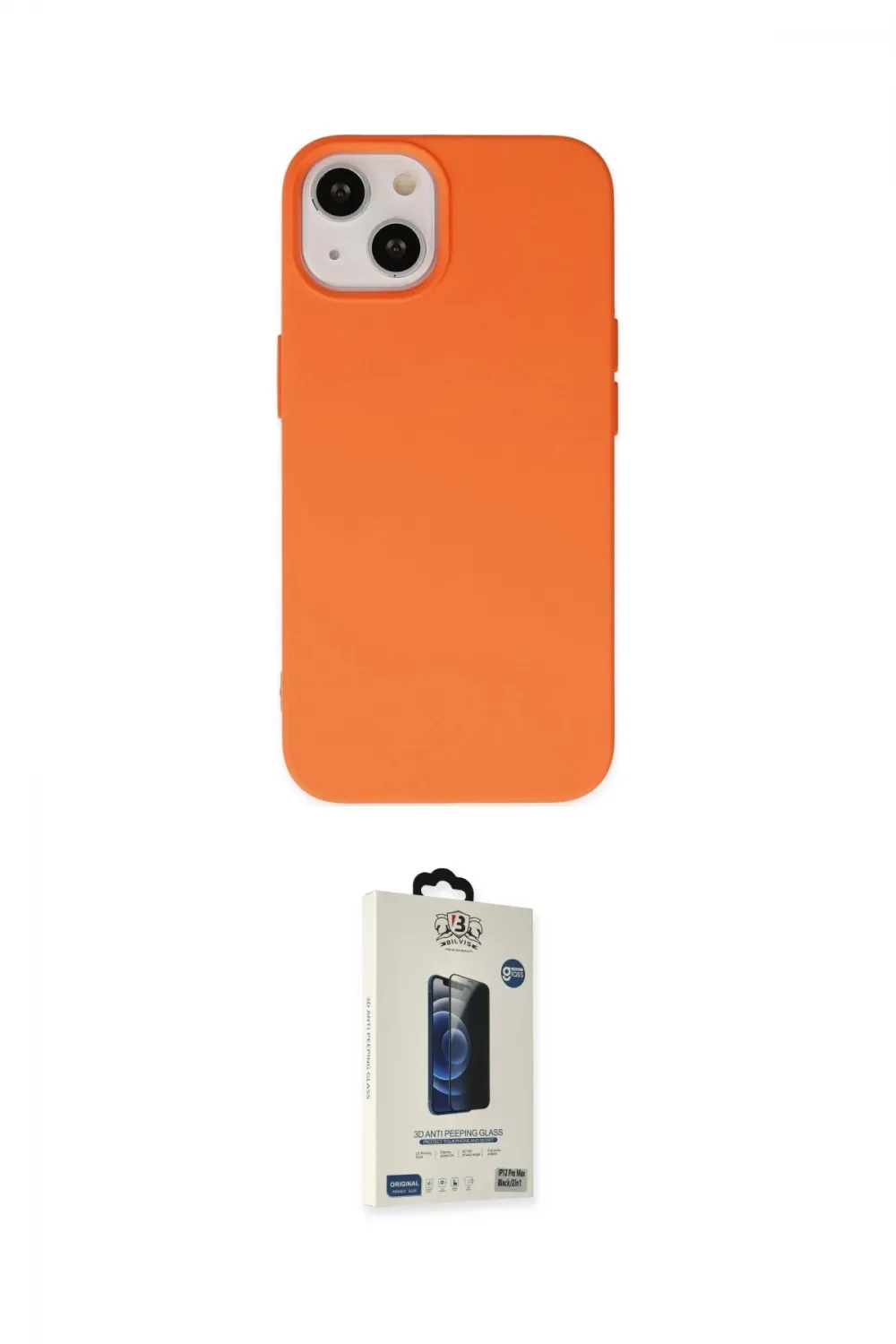 ieg™ iPhone 14 Kılıf Ahenk Serisi - Siyah Bilvis Hayalet Cam Ekran Koruyucu