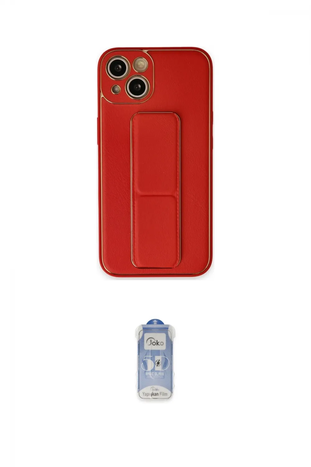 ieg™ iPhone 14 Kılıf Akış Doku - Siyah Joko Magic 5D Cam