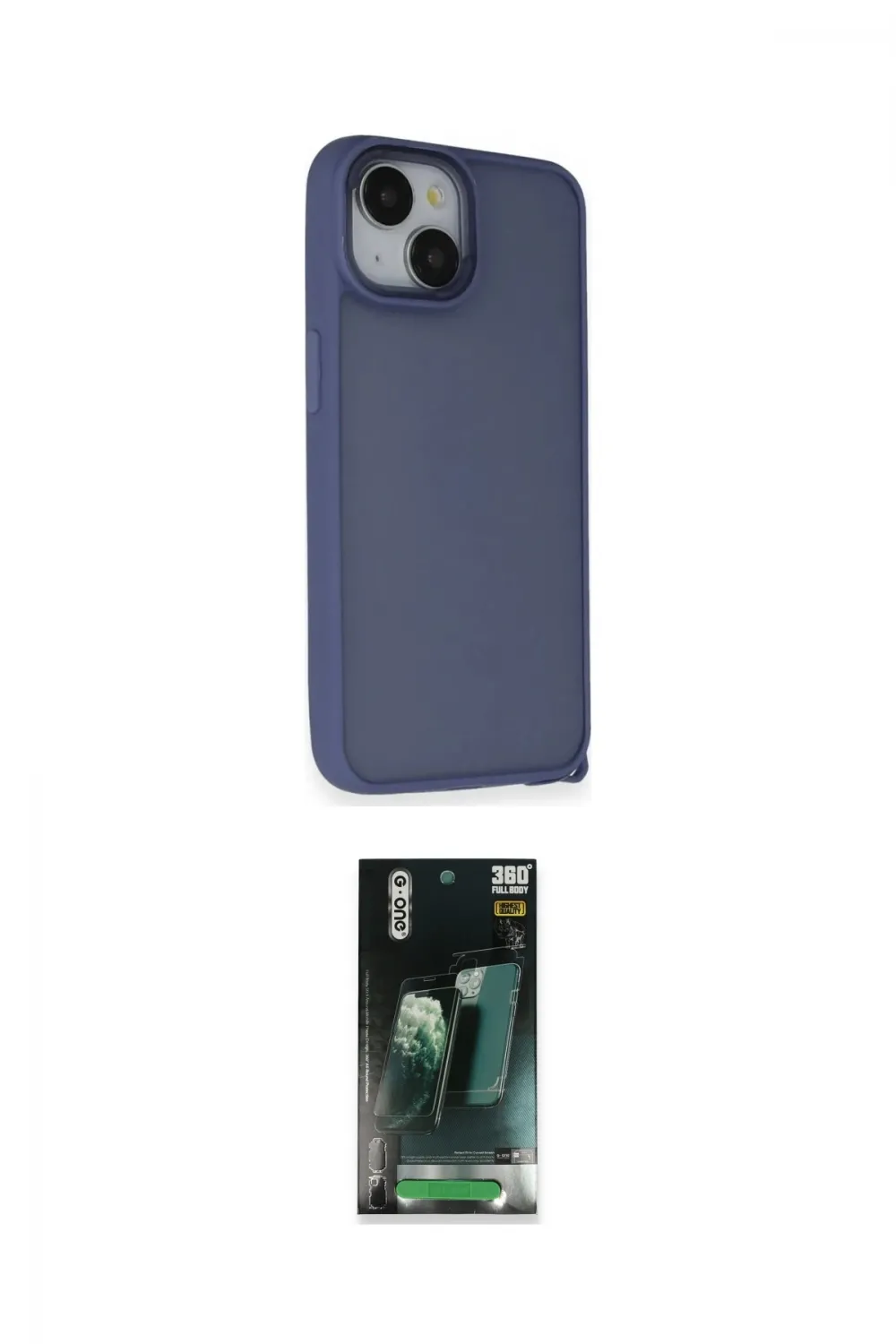 ieg™ iPhone 14 Kılıf Atlas Form - Şeffaf 360 Full Body Arka Koruyucu