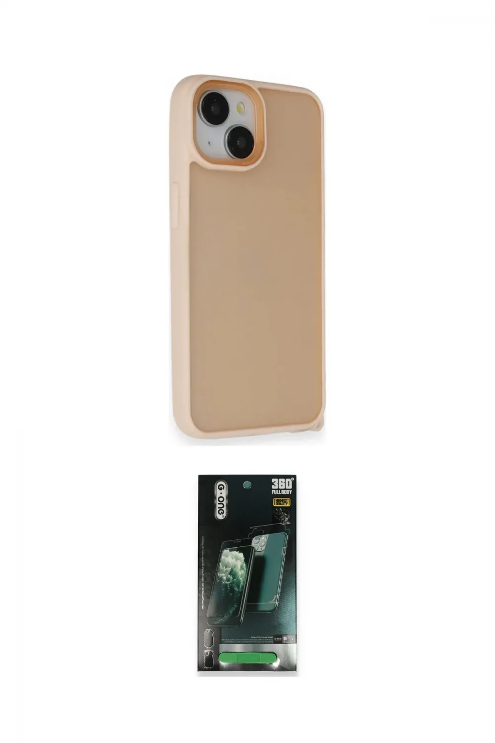 ieg™ iPhone 14 Kılıf Atlas Form - Şeffaf 360 Full Body Arka Koruyucu
