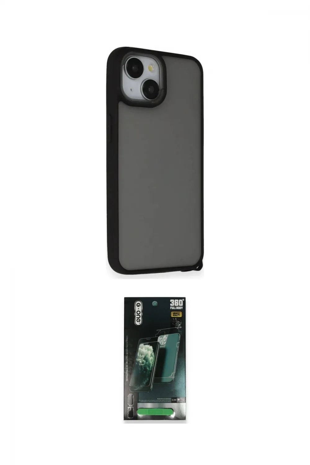 ieg™ iPhone 14 Kılıf Atlas Form - Şeffaf 360 Full Body Arka Koruyucu