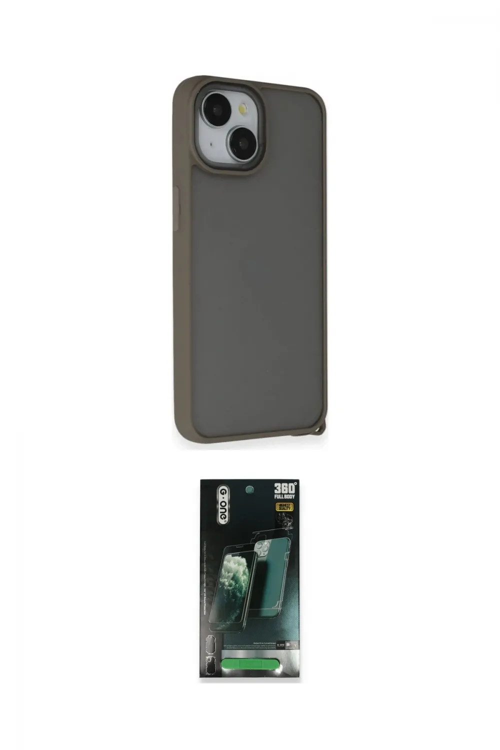 ieg™ iPhone 14 Kılıf Atlas Form - Şeffaf 360 Full Body Arka Koruyucu