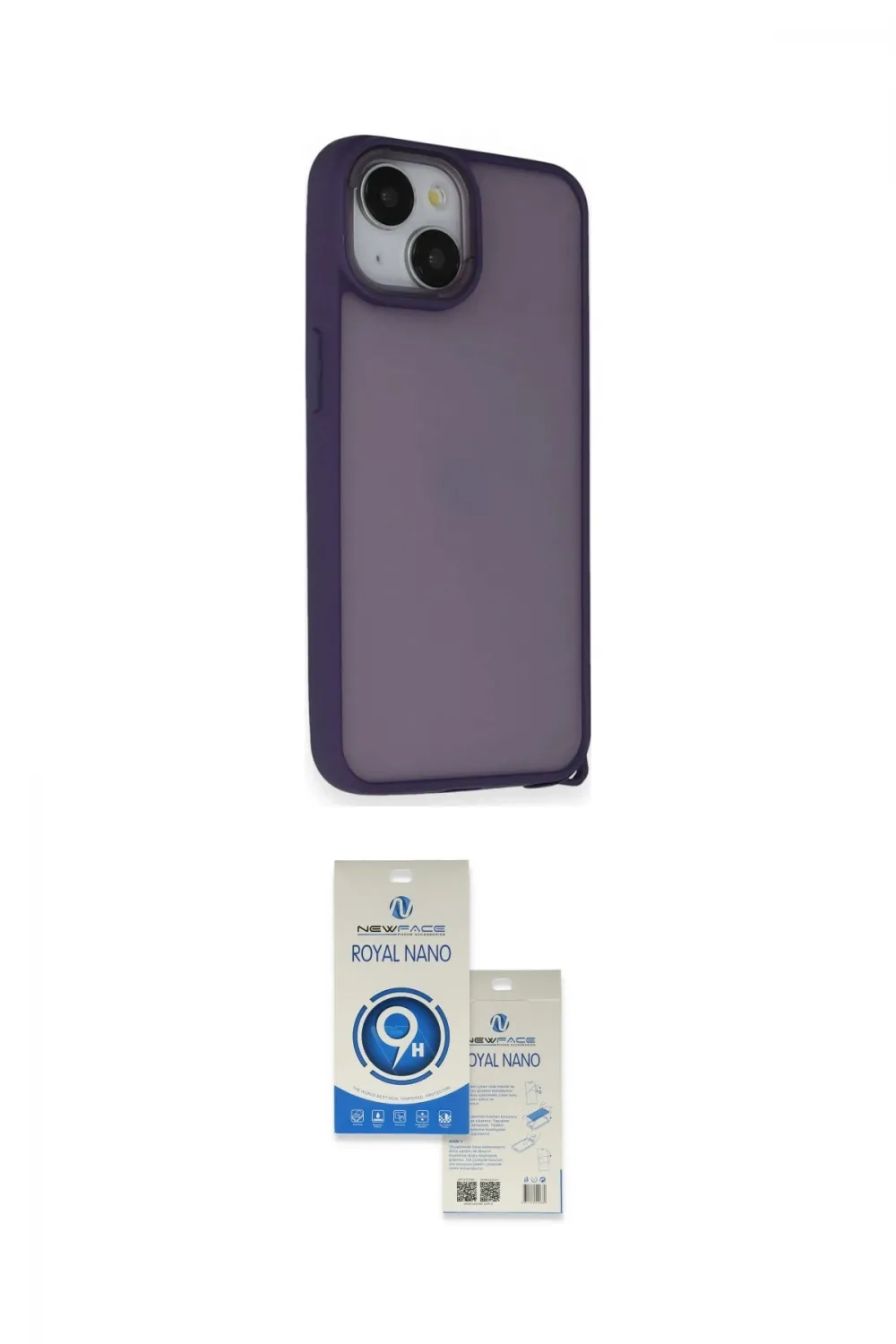 ieg™ iPhone 14 Kılıf Atlas Form - Şeffaf Royal Nano Ekran Koruyucu