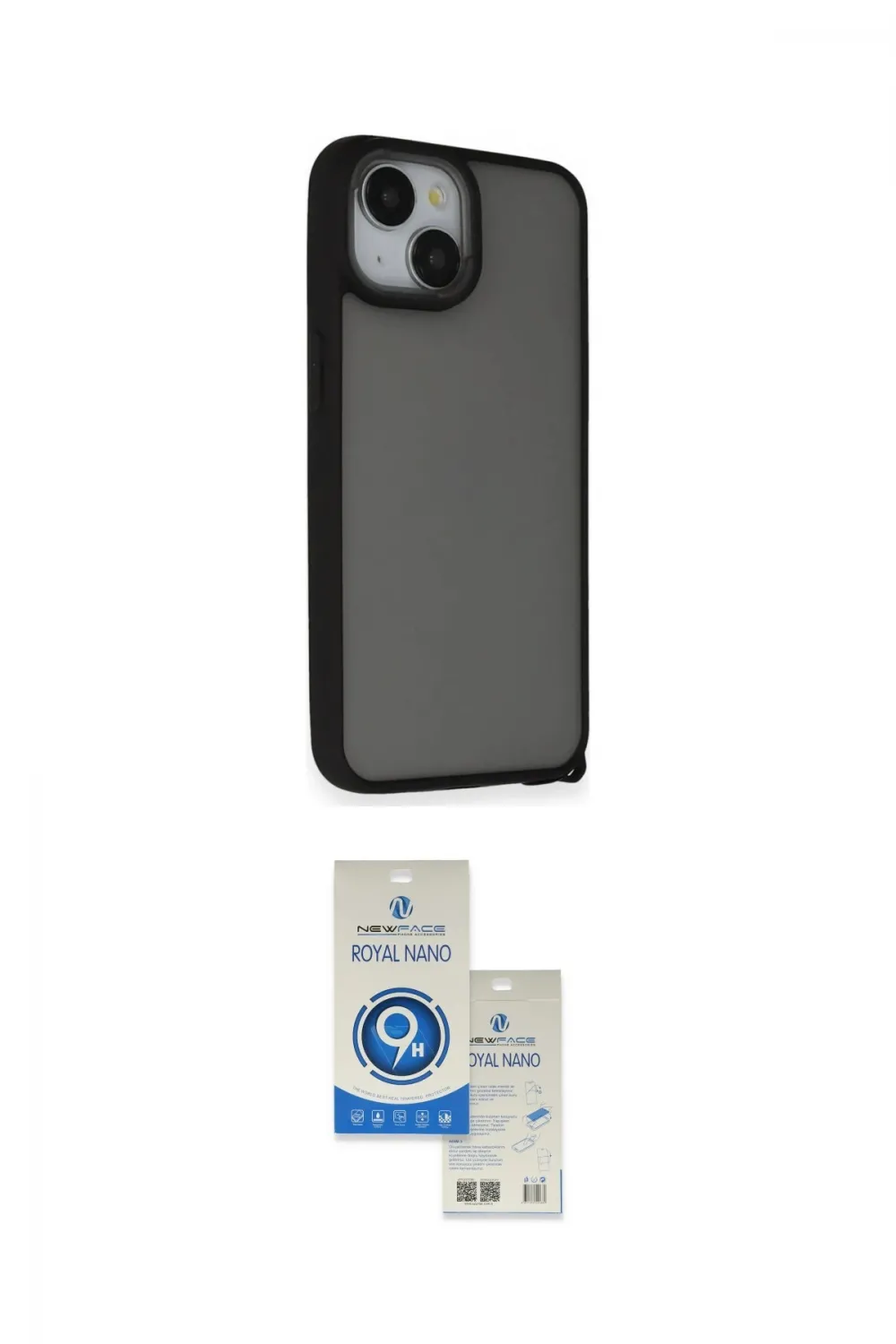 ieg™ iPhone 14 Kılıf Atlas Form - Şeffaf Royal Nano Ekran Koruyucu
