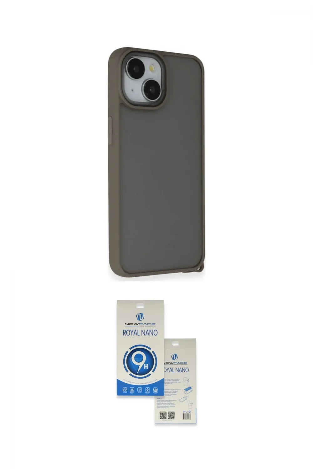 ieg™ iPhone 14 Kılıf Atlas Form - Şeffaf Royal Nano Ekran Koruyucu