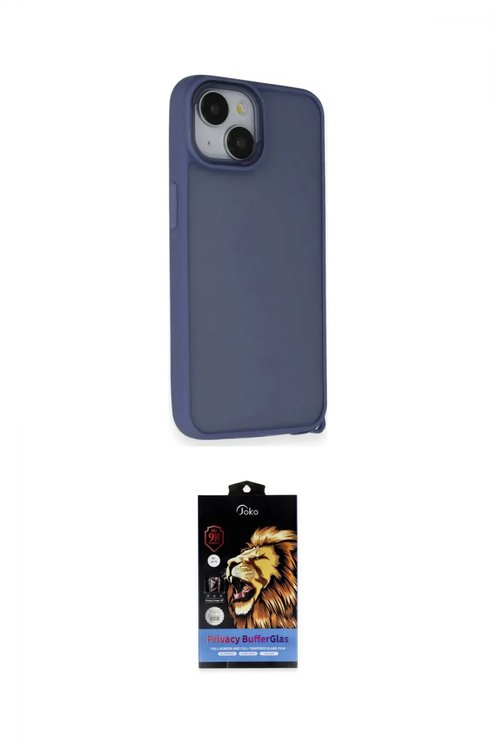 ieg™ iPhone 14 Kılıf Atlas Form - Siyah Buffer Hayalet Cam Ekran Koruyucu
