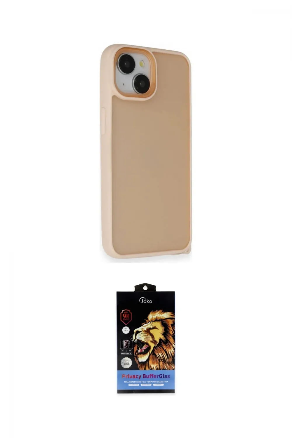 ieg™ iPhone 14 Kılıf Atlas Form - Siyah Buffer Hayalet Cam Ekran Koruyucu