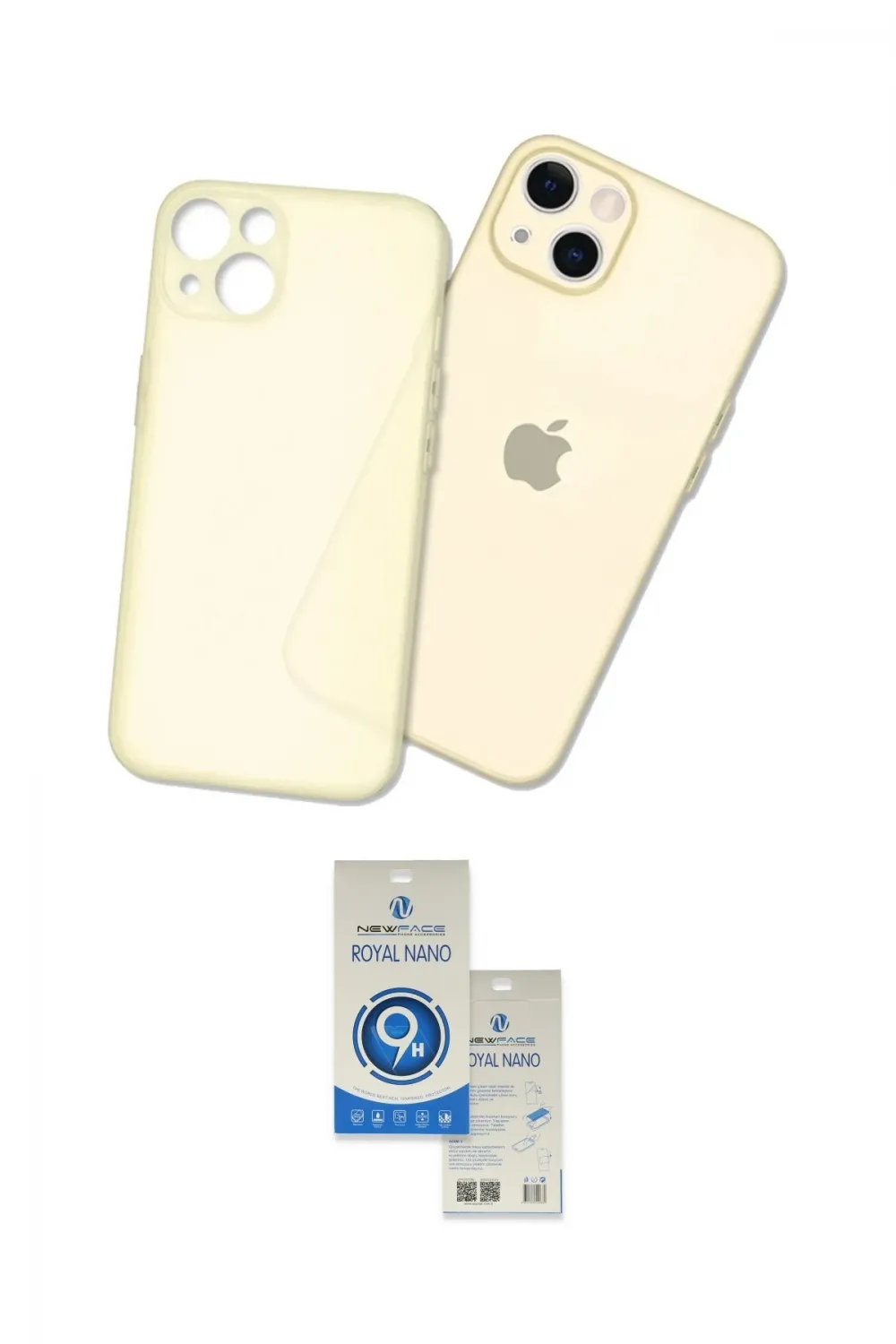 ieg™ iPhone 14 Kılıf Atlas Minimal Prime - Şeffaf Royal Nano Ekran Koruyucu