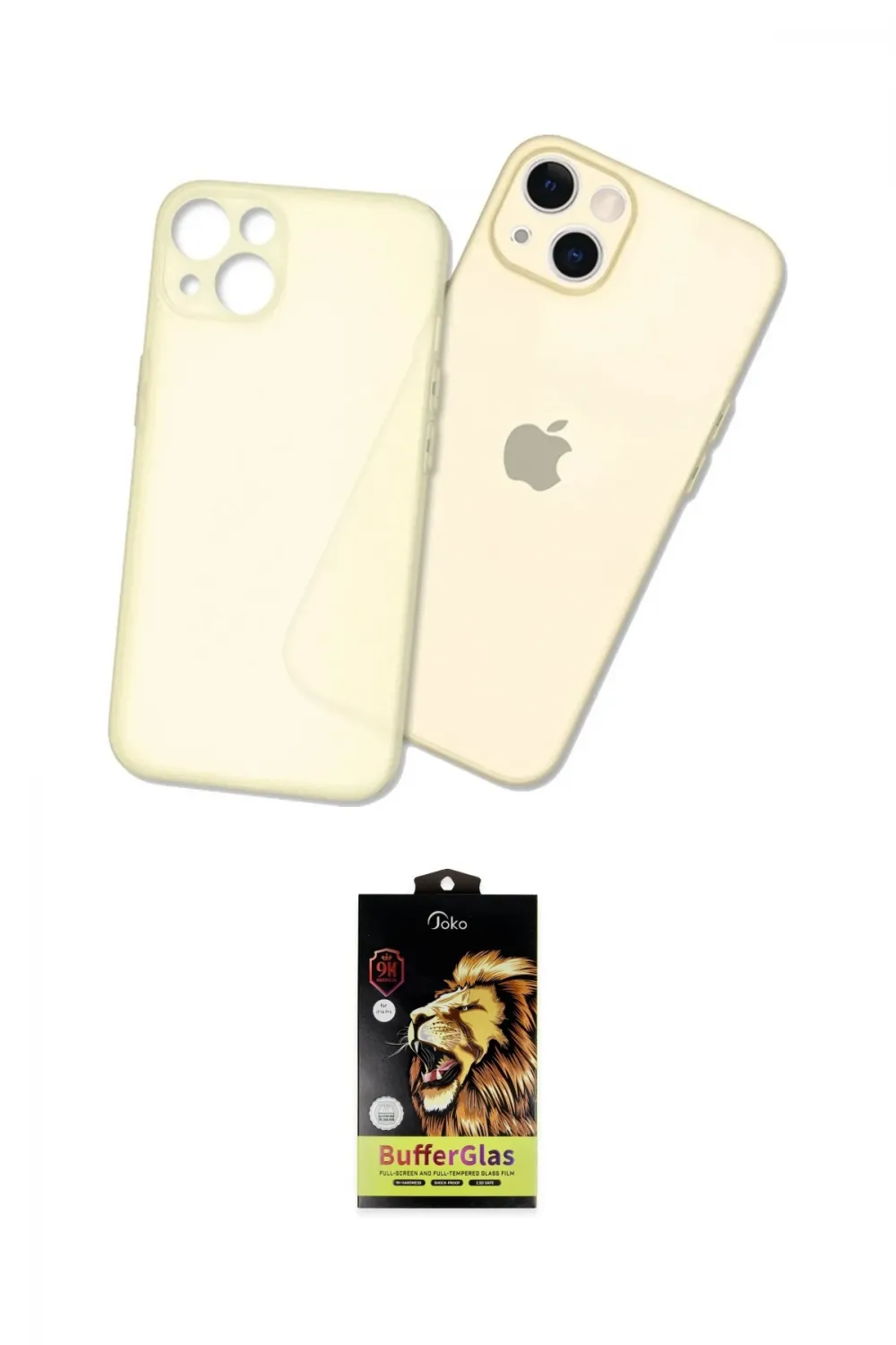 ieg™ iPhone 14 Kılıf Atlas Minimal Prime - Siyah Buffer Cam Ekran Koruyucu