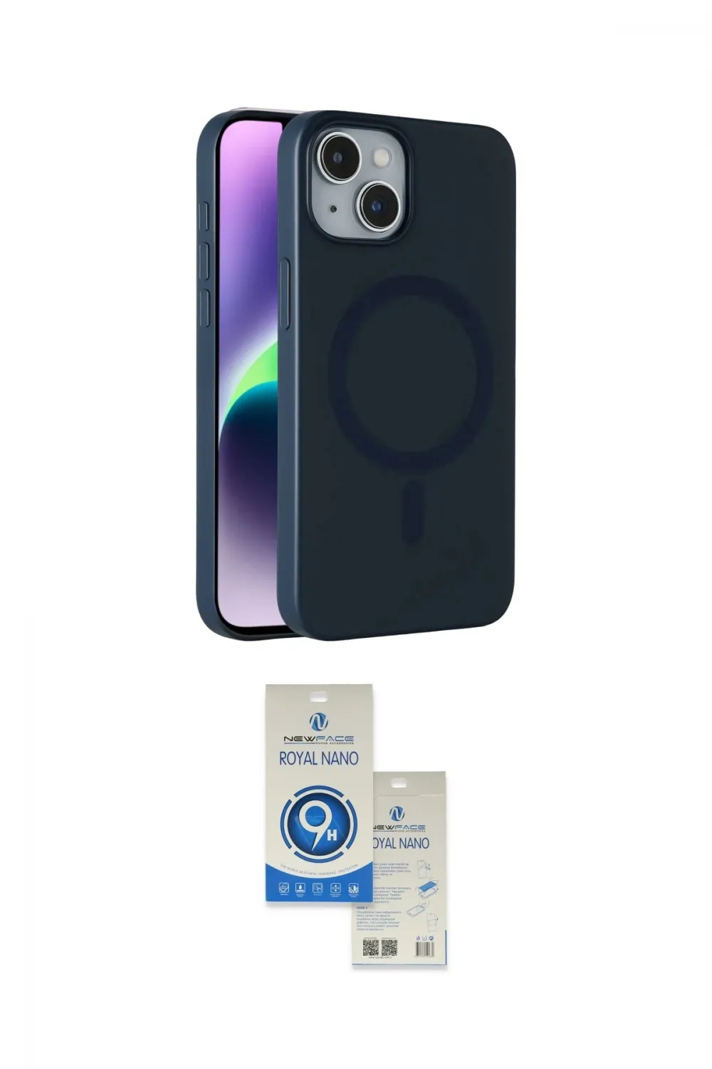 ieg™ iPhone 14 Kılıf Çekirdek Modern Prime - Şeffaf Royal Nano Ekran Koruyucu