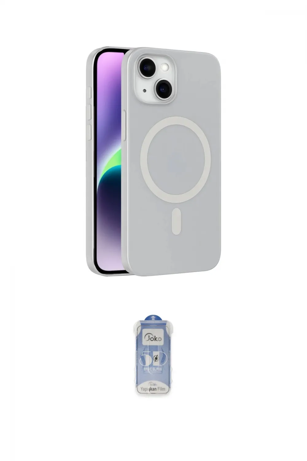ieg™ iPhone 14 Kılıf Çekirdek Modern Prime - Siyah Joko Magic 5D Cam