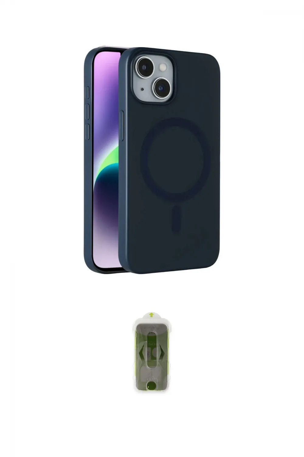 ieg™ iPhone 14 Kılıf Çekirdek Modern Prime - Siyah Joko Magic 5D Hayalet Cam