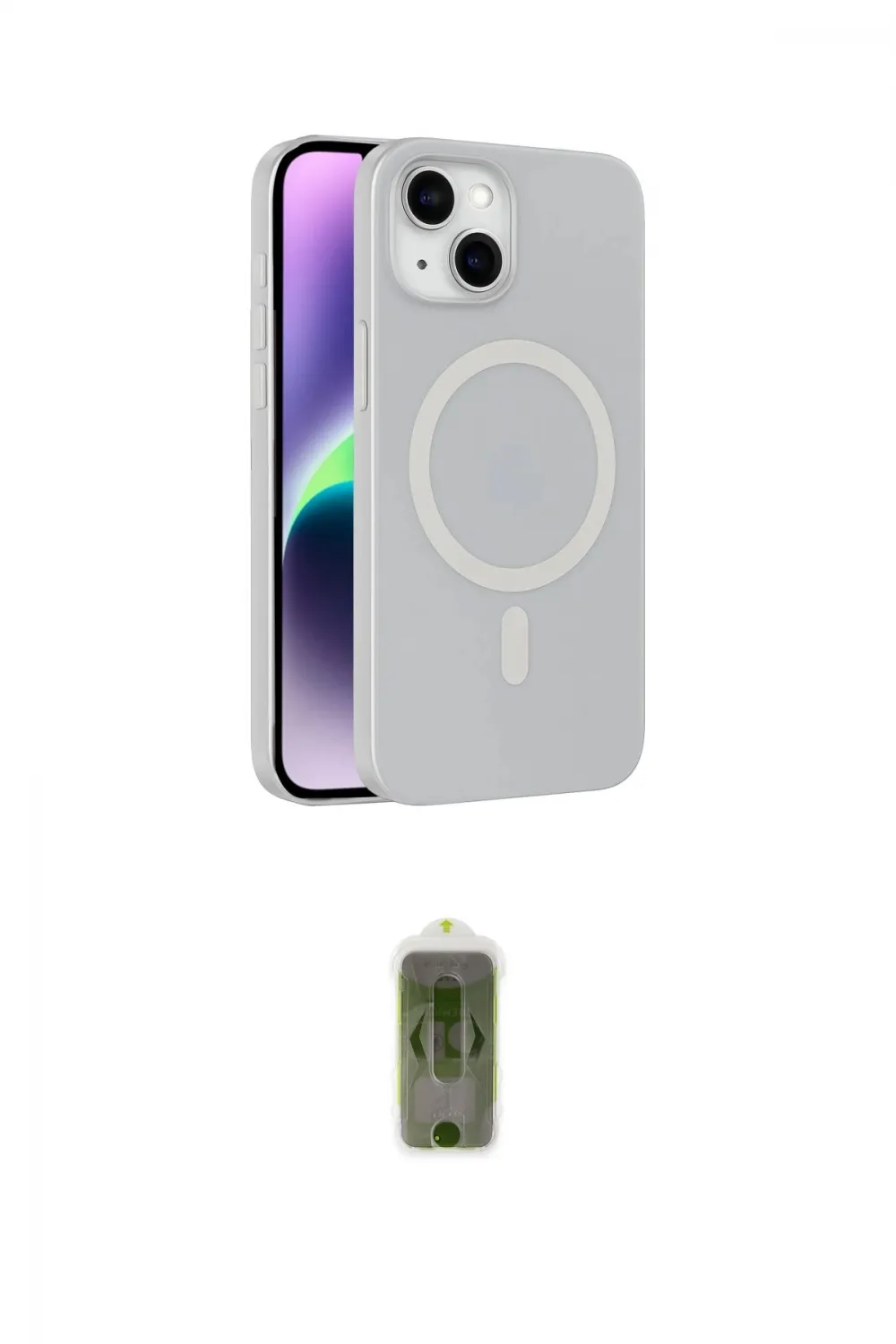 ieg™ iPhone 14 Kılıf Çekirdek Modern Prime - Siyah Joko Magic 5D Hayalet Cam