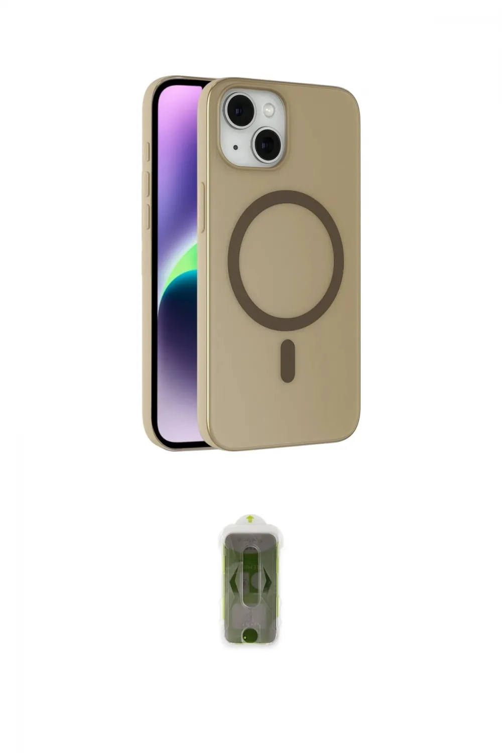 ieg™ iPhone 14 Kılıf Çekirdek Modern Prime - Siyah Joko Magic 5D Hayalet Cam