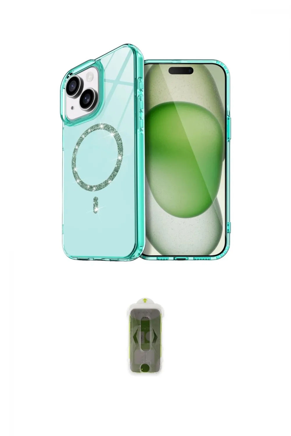 ieg™ iPhone 14 Kılıf Kıvılcım Form Prime - Siyah Joko Magic 5D Hayalet Cam