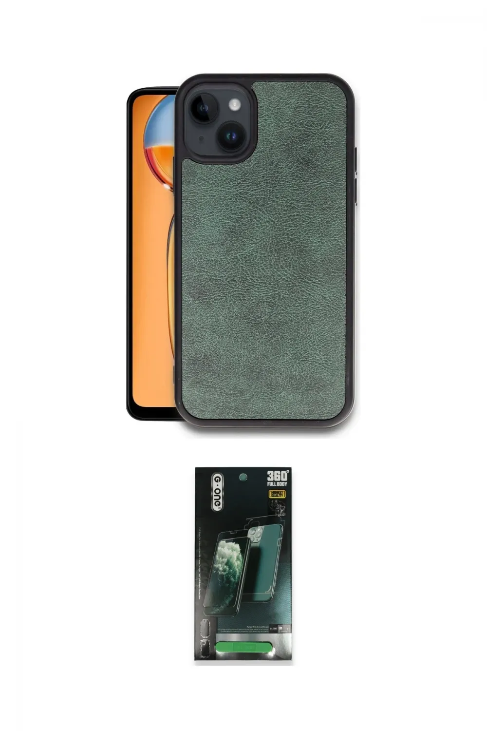ieg™ iPhone 14 Kılıf Kıvılcım Işık Serisi - Şeffaf 360 Full Body Arka Koruyucu
