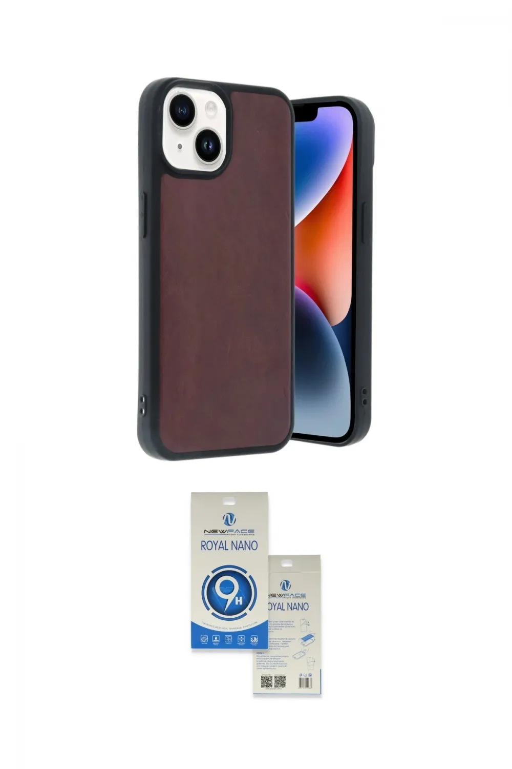 ieg™ iPhone 14 Kılıf Kıvılcım Işık Serisi - Şeffaf Royal Nano Ekran Koruyucu