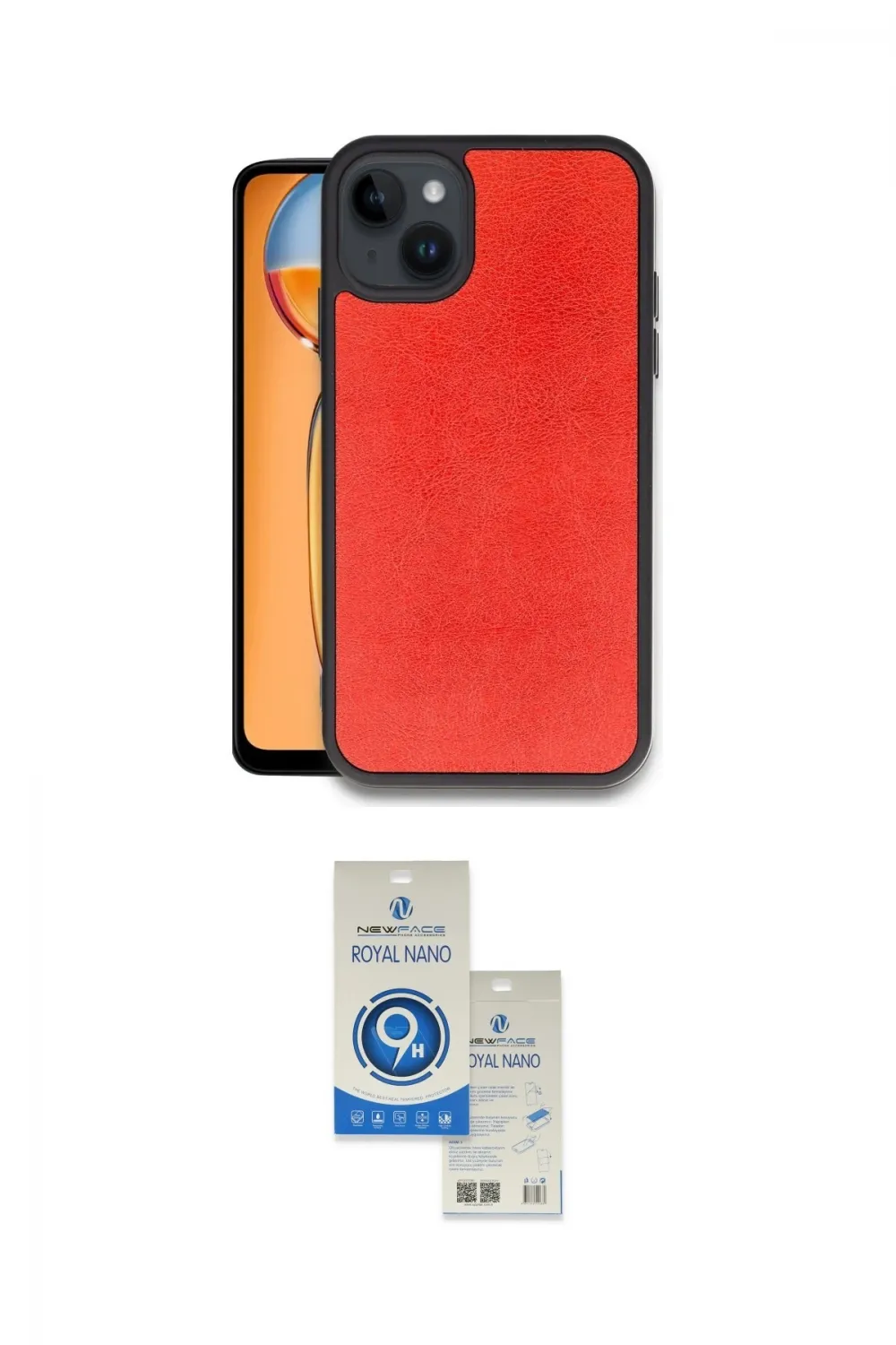 ieg™ iPhone 14 Kılıf Kıvılcım Işık Serisi - Şeffaf Royal Nano Ekran Koruyucu