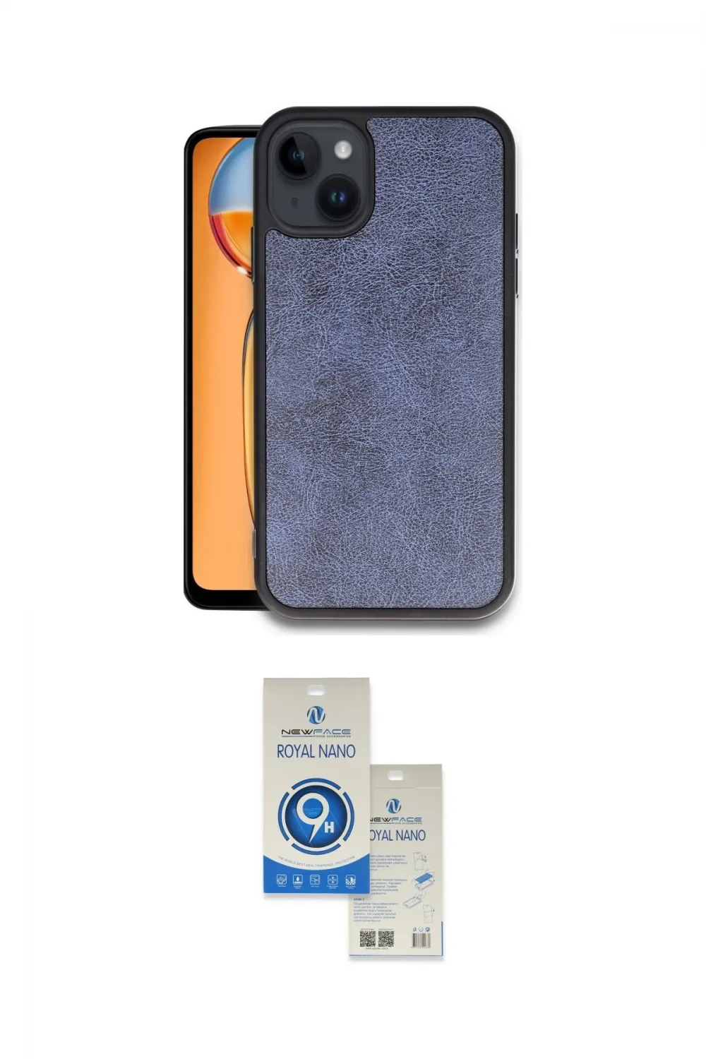 ieg™ iPhone 14 Kılıf Kıvılcım Işık Serisi - Şeffaf Royal Nano Ekran Koruyucu