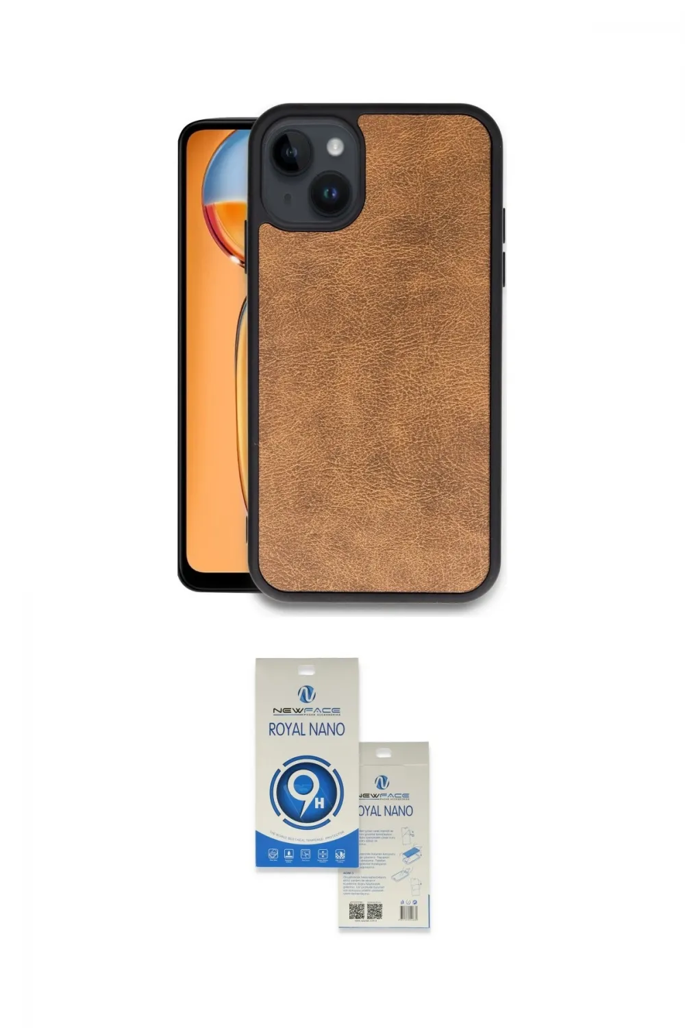 ieg™ iPhone 14 Kılıf Kıvılcım Işık Serisi - Şeffaf Royal Nano Ekran Koruyucu