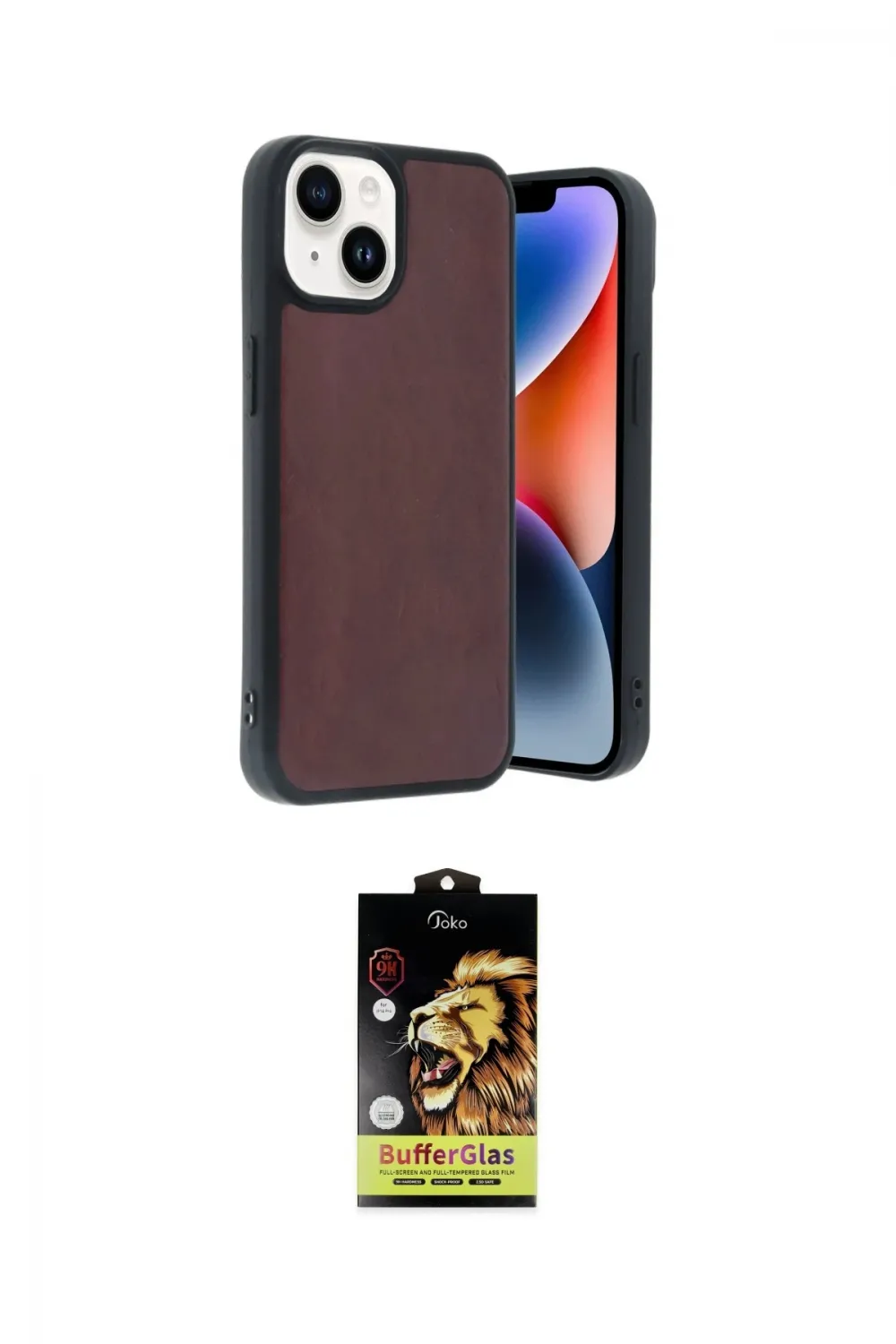 ieg™ iPhone 14 Kılıf Kıvılcım Işık Serisi - Siyah Buffer Cam Ekran Koruyucu