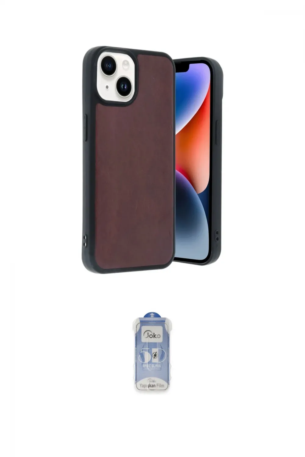 ieg™ iPhone 14 Kılıf Kıvılcım Işık Serisi - Siyah Joko Magic 5D Cam