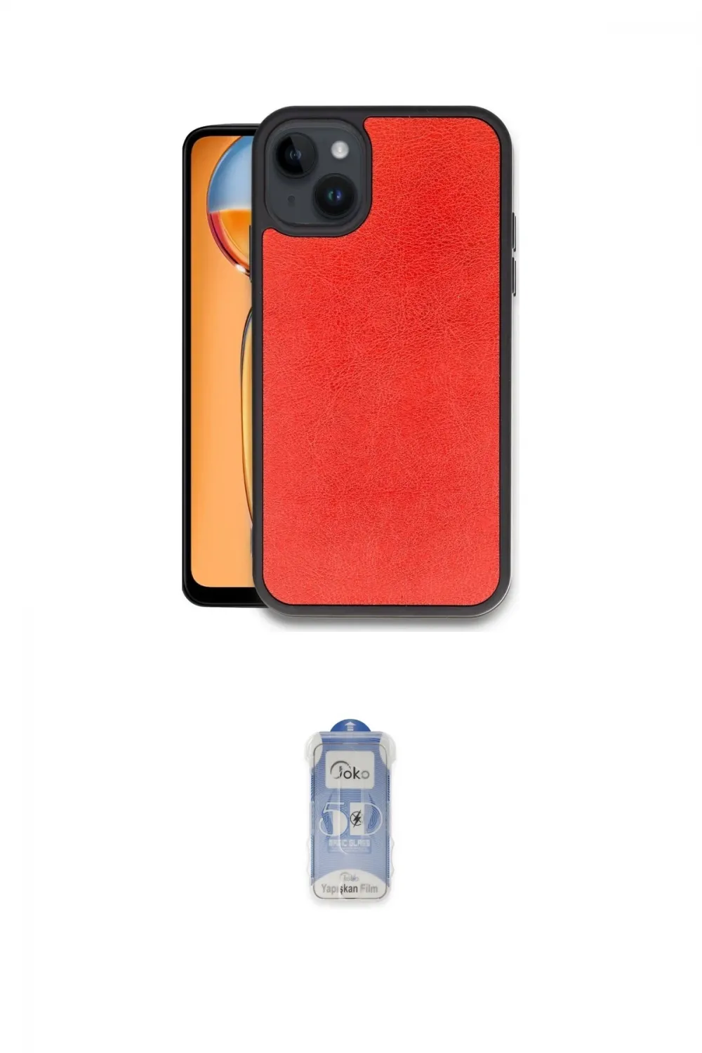 ieg™ iPhone 14 Kılıf Kıvılcım Işık Serisi - Siyah Joko Magic 5D Cam