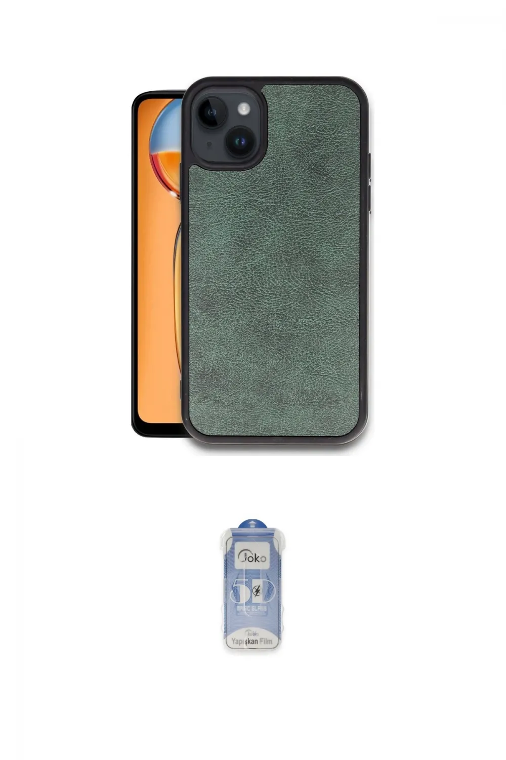 ieg™ iPhone 14 Kılıf Kıvılcım Işık Serisi - Siyah Joko Magic 5D Cam