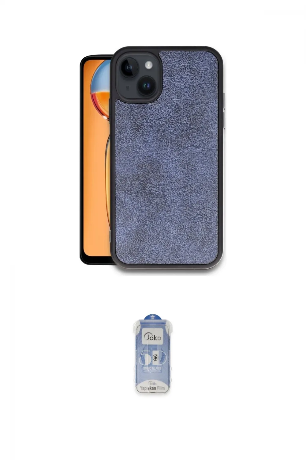 ieg™ iPhone 14 Kılıf Kıvılcım Işık Serisi - Siyah Joko Magic 5D Cam