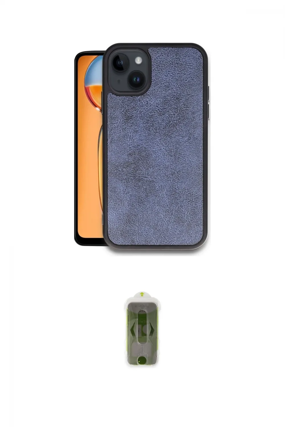 ieg™ iPhone 14 Kılıf Kıvılcım Işık Serisi - Siyah Joko Magic 5D Hayalet Cam