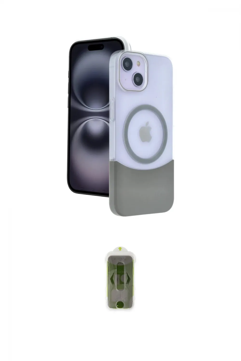 ieg™ iPhone 14 Kılıf Kozmos Form Özel Seri - Siyah Joko Magic 5D Hayalet Cam