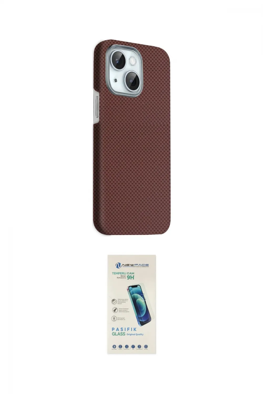 ieg™ iPhone 14 Kılıf Kozmos Klasik Prime - Şeffaf Pasifik Cam Ekran Koruyucu
