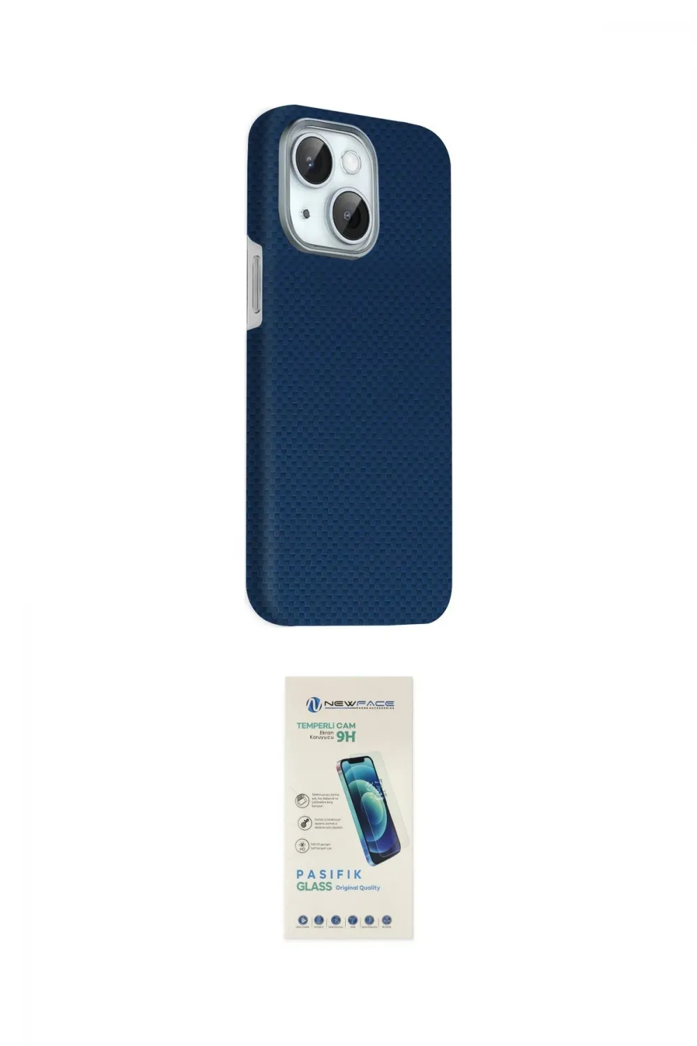 ieg™ iPhone 14 Kılıf Kozmos Klasik Prime - Şeffaf Pasifik Cam Ekran Koruyucu