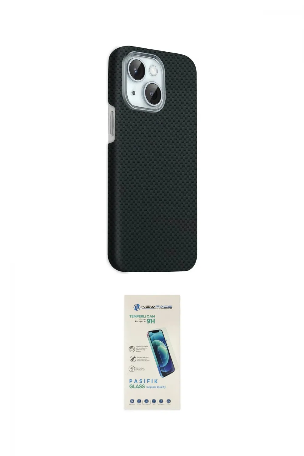 ieg™ iPhone 14 Kılıf Kozmos Klasik Prime - Şeffaf Pasifik Cam Ekran Koruyucu