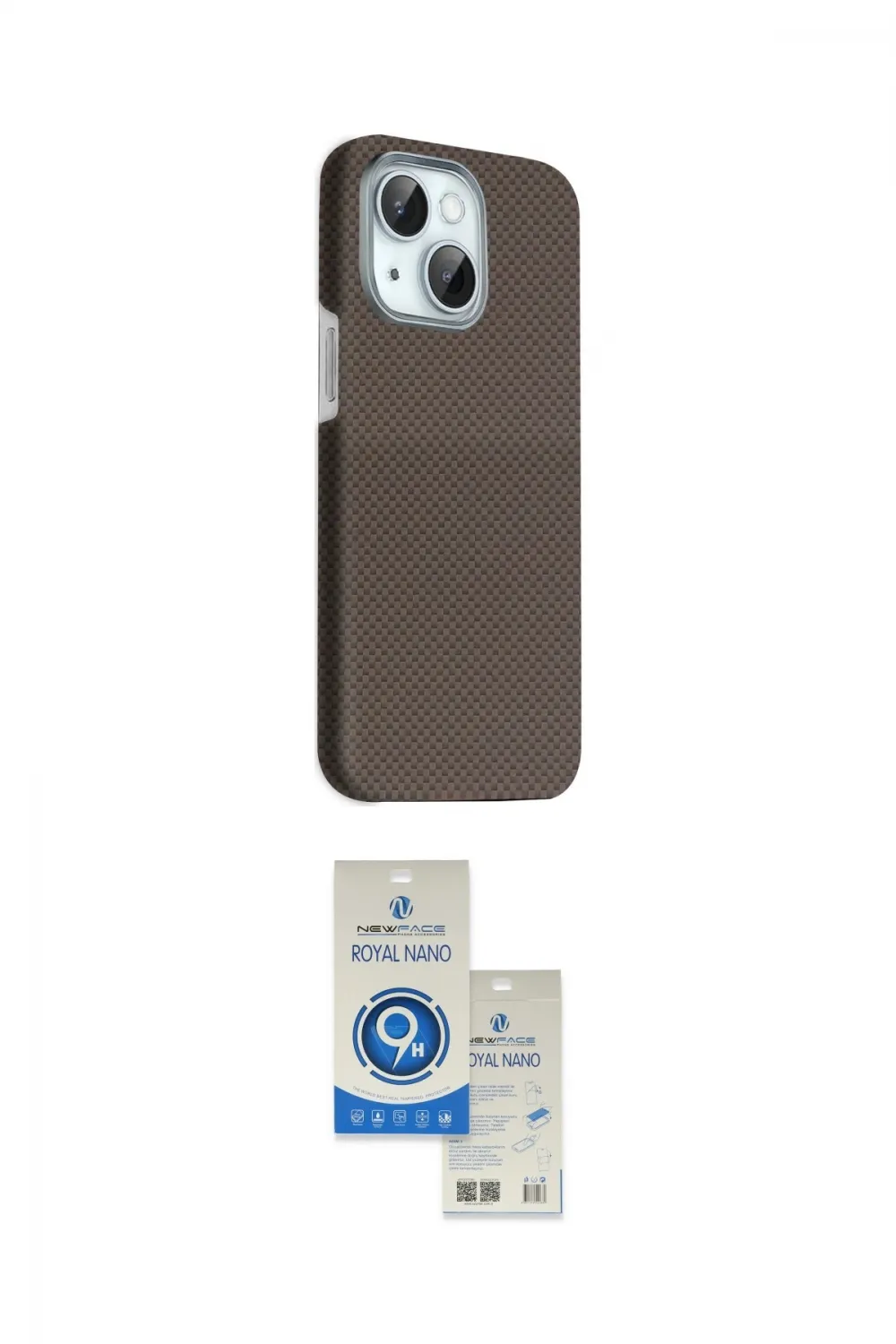 ieg™ iPhone 14 Kılıf Kozmos Klasik Prime - Şeffaf Royal Nano Ekran Koruyucu