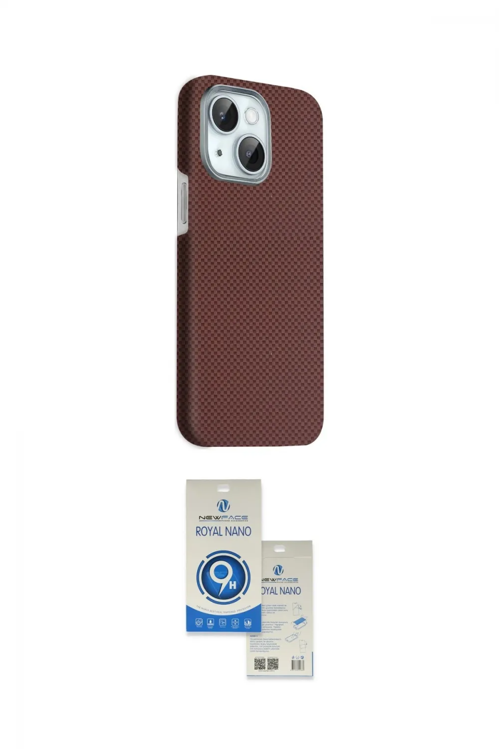 ieg™ iPhone 14 Kılıf Kozmos Klasik Prime - Şeffaf Royal Nano Ekran Koruyucu