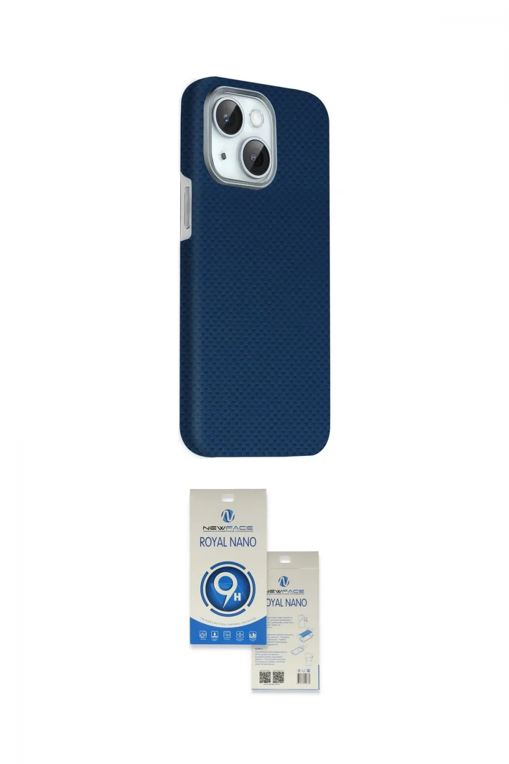 ieg™ iPhone 14 Kılıf Kozmos Klasik Prime - Şeffaf Royal Nano Ekran Koruyucu