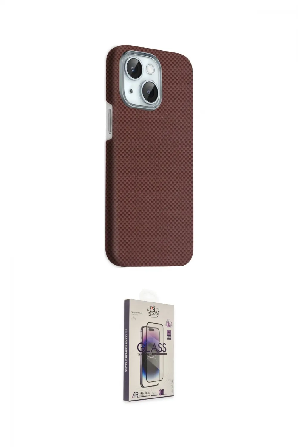 ieg™ iPhone 14 Kılıf Kozmos Klasik Prime - Siyah Bilvis 3D Cam Ekran Koruyucu