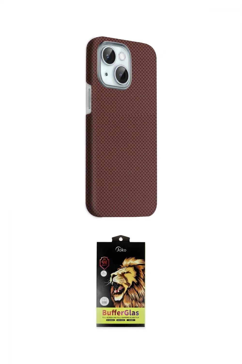 ieg™ iPhone 14 Kılıf Kozmos Klasik Prime - Siyah Buffer Cam Ekran Koruyucu