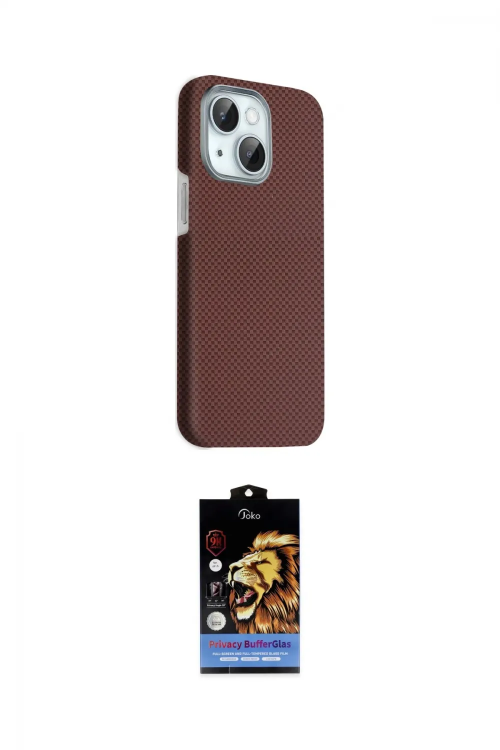 ieg™ iPhone 14 Kılıf Kozmos Klasik Prime - Siyah Buffer Hayalet Cam Ekran Koruyucu