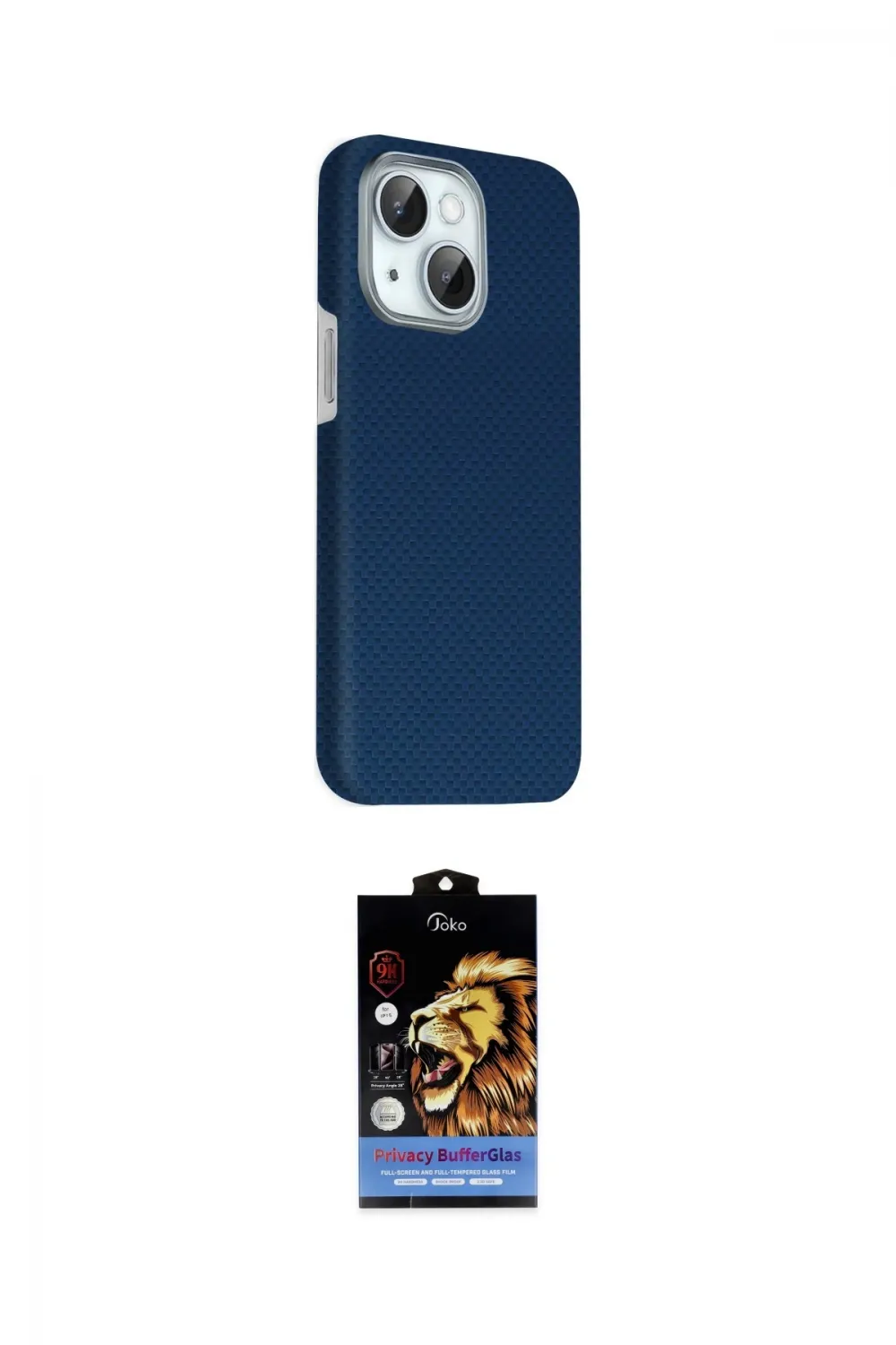 ieg™ iPhone 14 Kılıf Kozmos Klasik Prime - Siyah Buffer Hayalet Cam Ekran Koruyucu