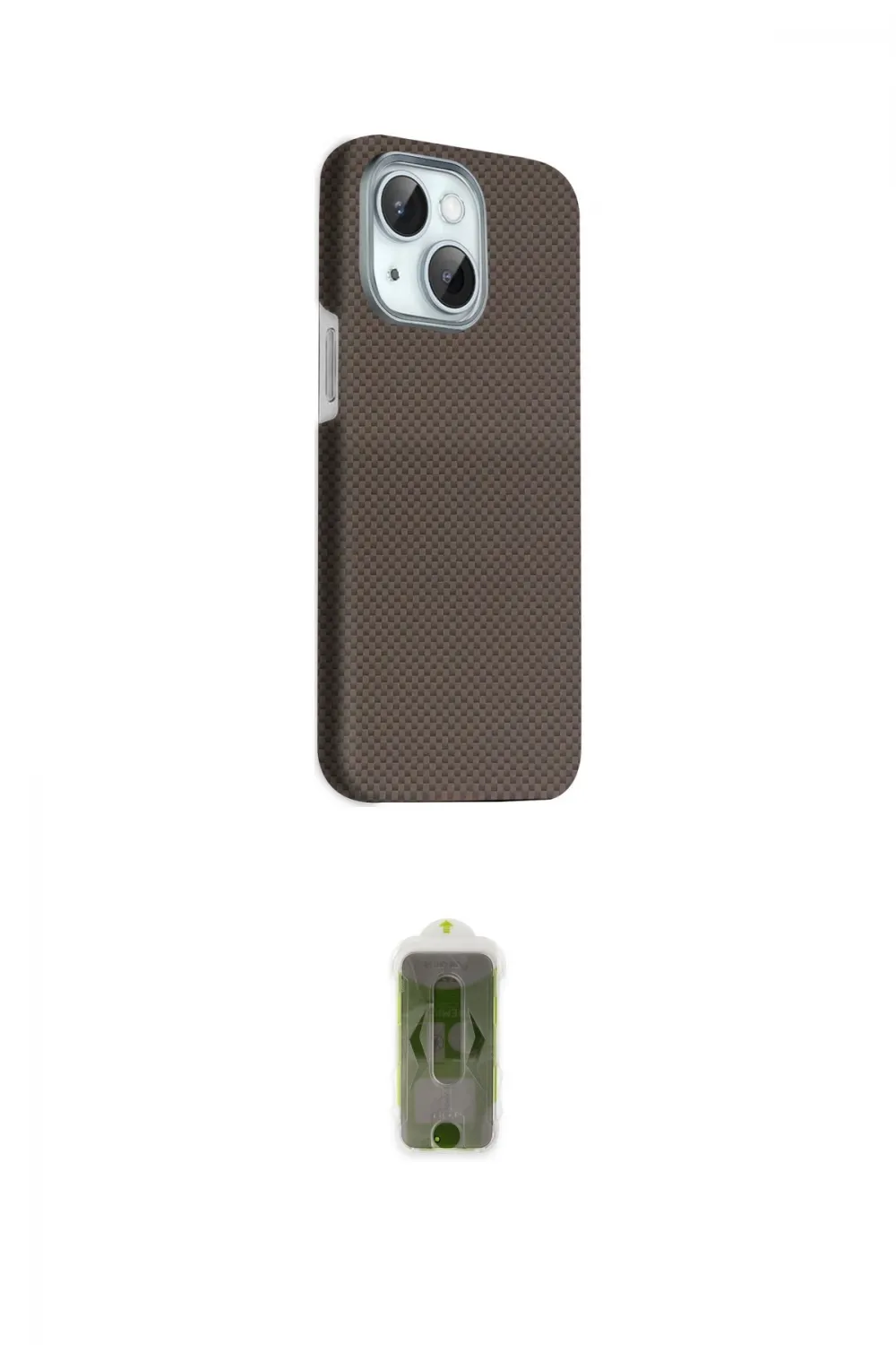 ieg™ iPhone 14 Kılıf Kozmos Klasik Prime - Siyah Joko Magic 5D Hayalet Cam