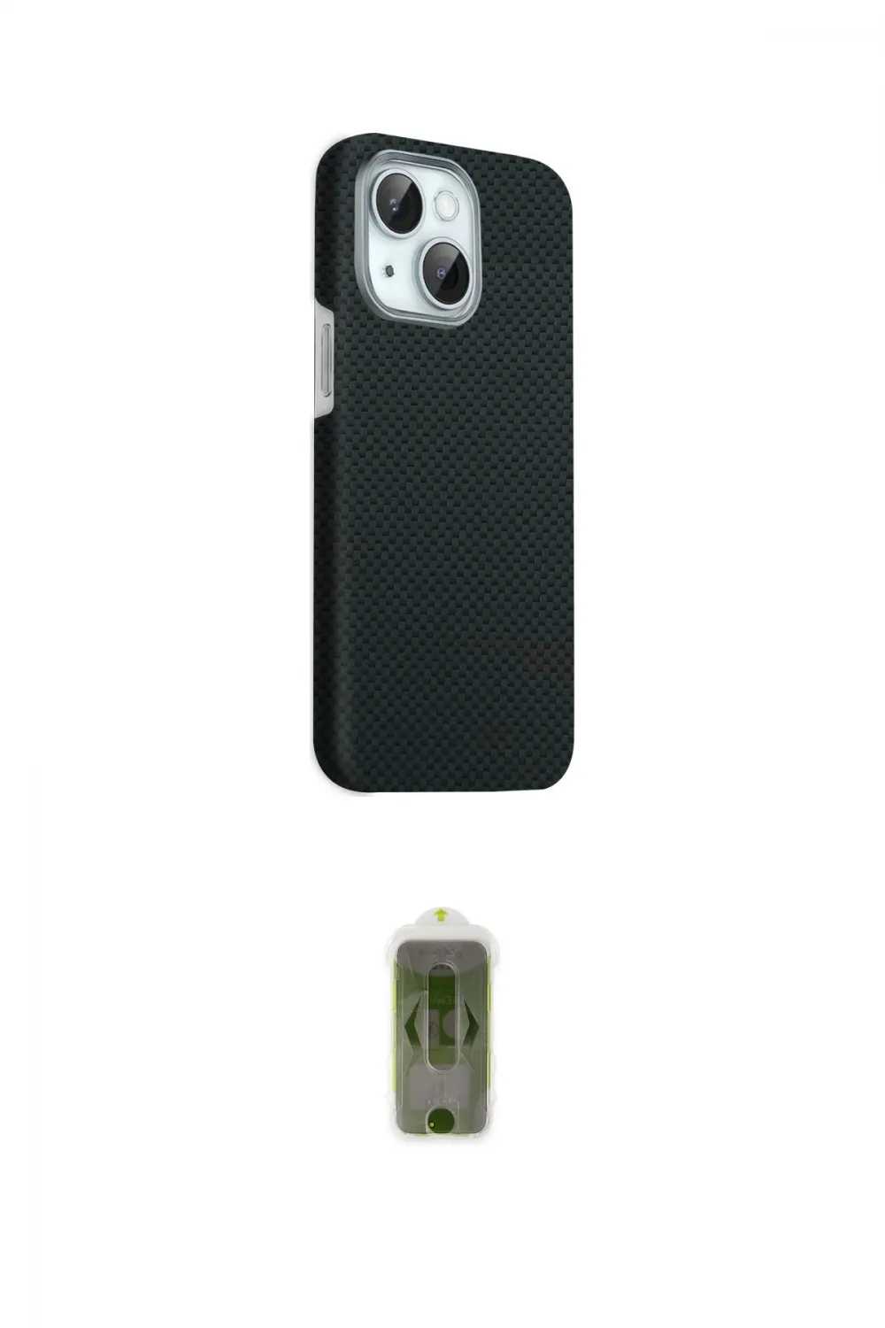 ieg™ iPhone 14 Kılıf Kozmos Klasik Prime - Siyah Joko Magic 5D Hayalet Cam